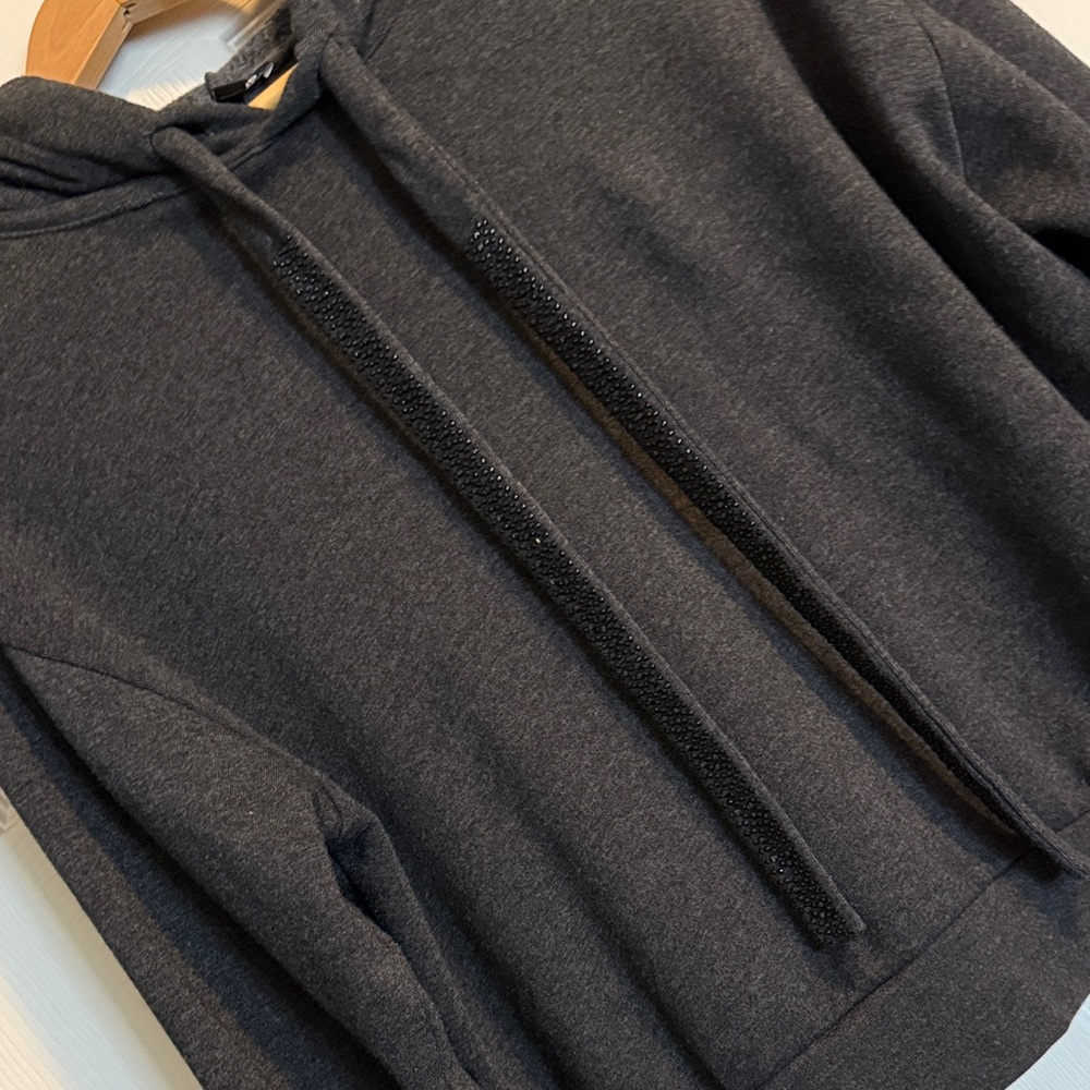 Express Black Hoodie Sweatshirt View 2